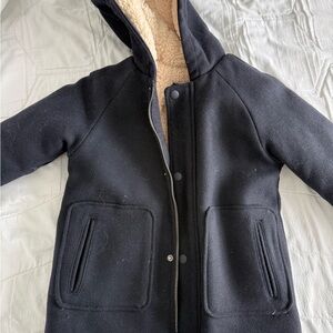 Zara Navy with Cream Fleece Jacket